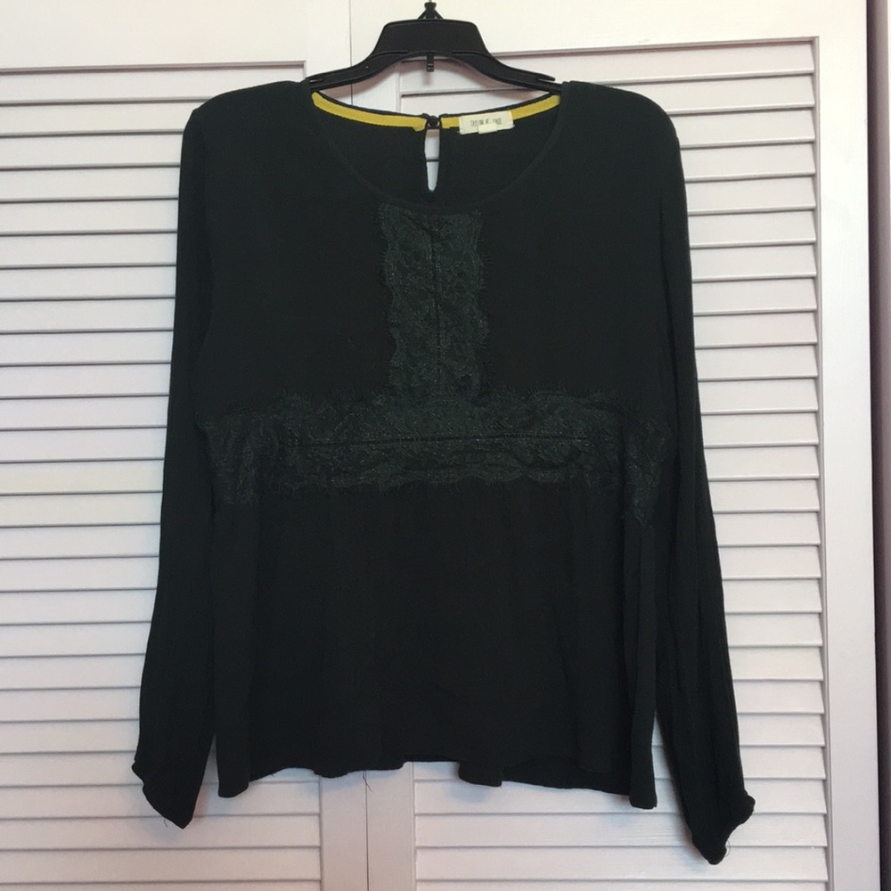 Dark Green Lace Long Sleeve